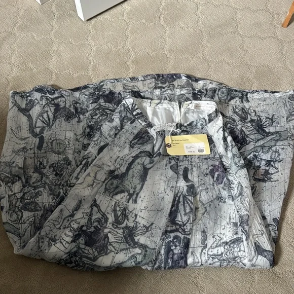 NWT Raquel Allegra Maxi Zodiac Print Skirt Sz 2